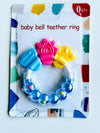 Baby bell teether ring