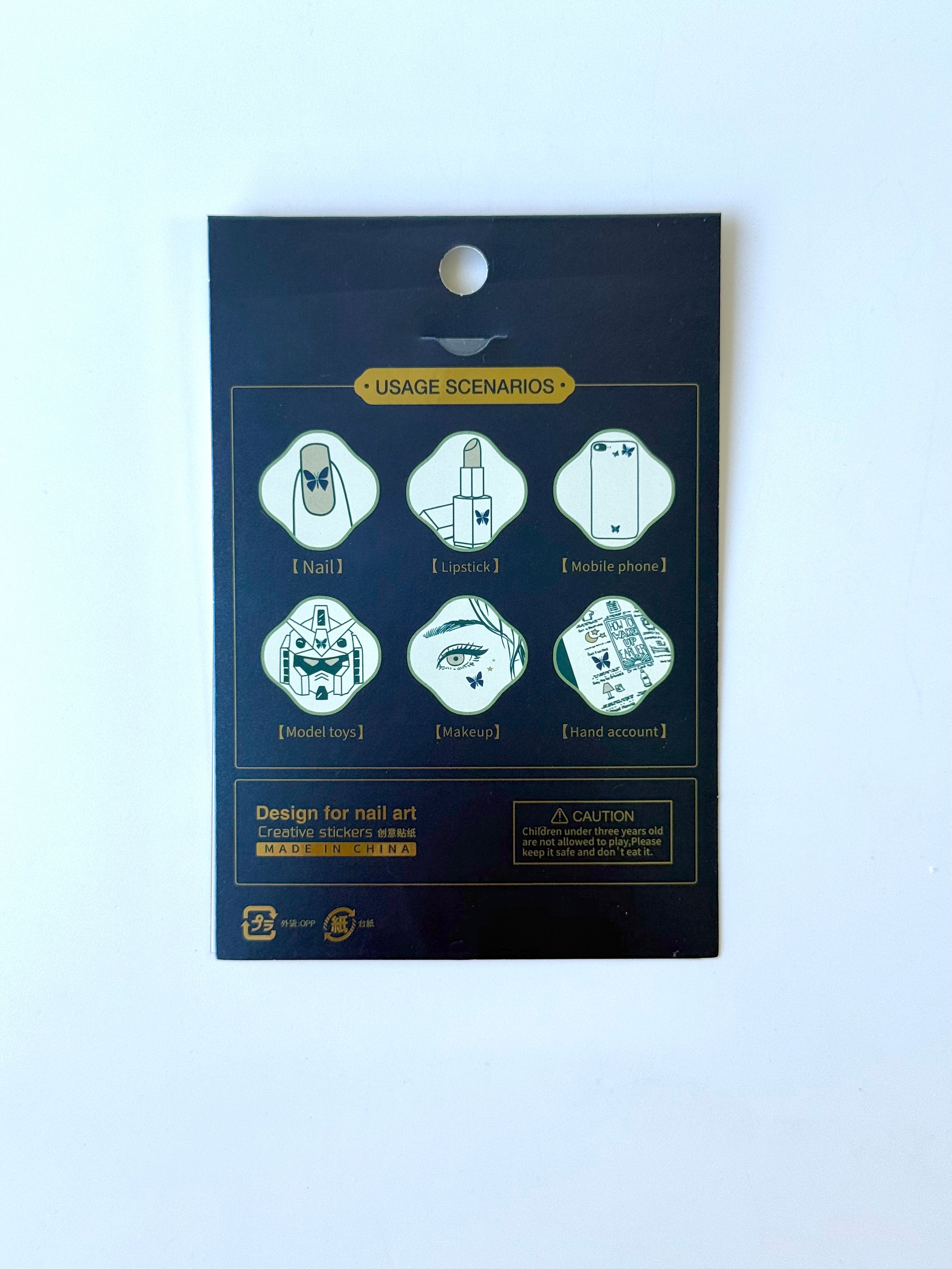 3D hair & nail art stickers