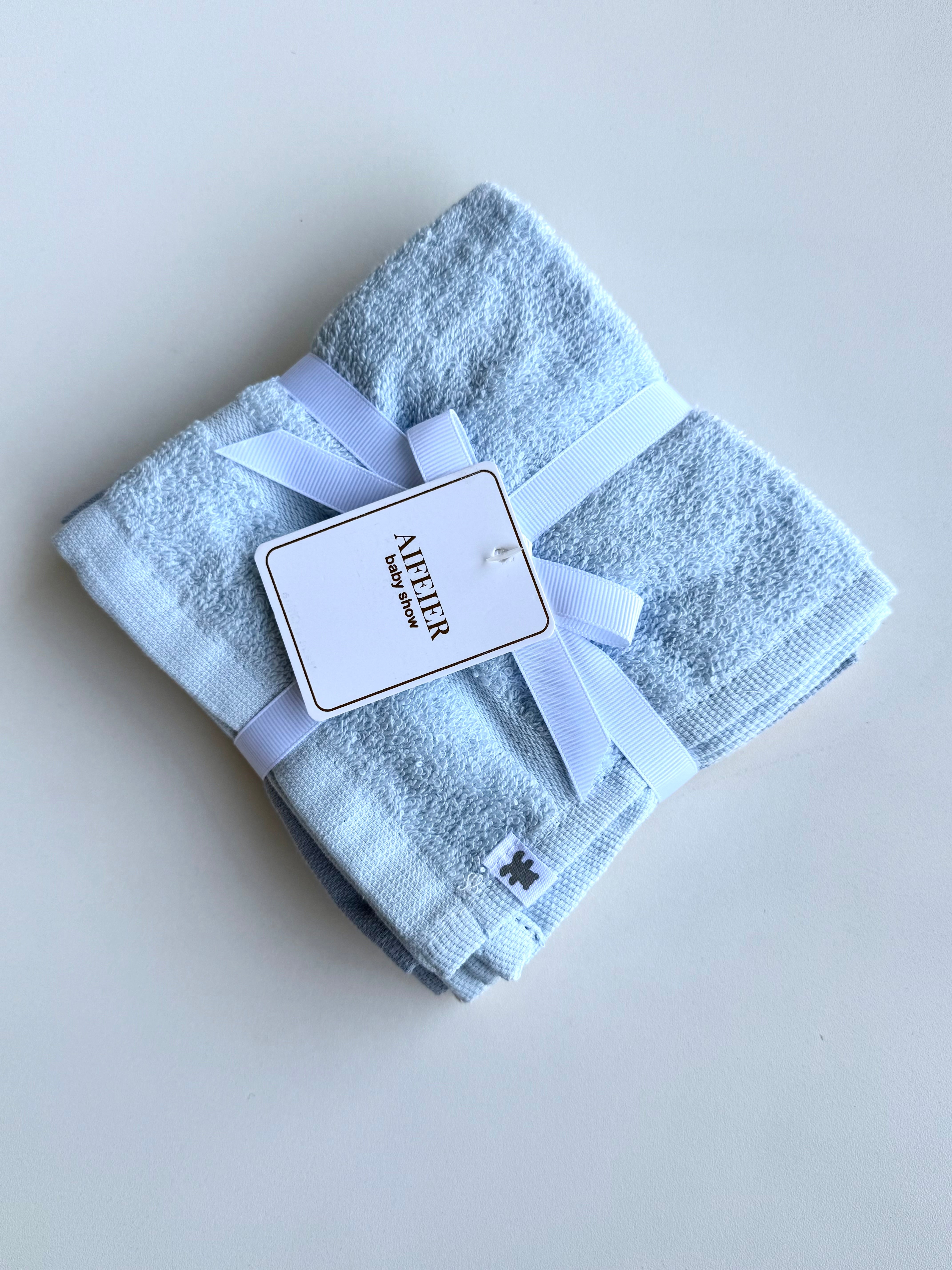 Baby towel 3 piece pack (width 12, height 12 inches)