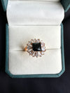 Emerald cut ring