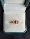 Sapphire cubic ring